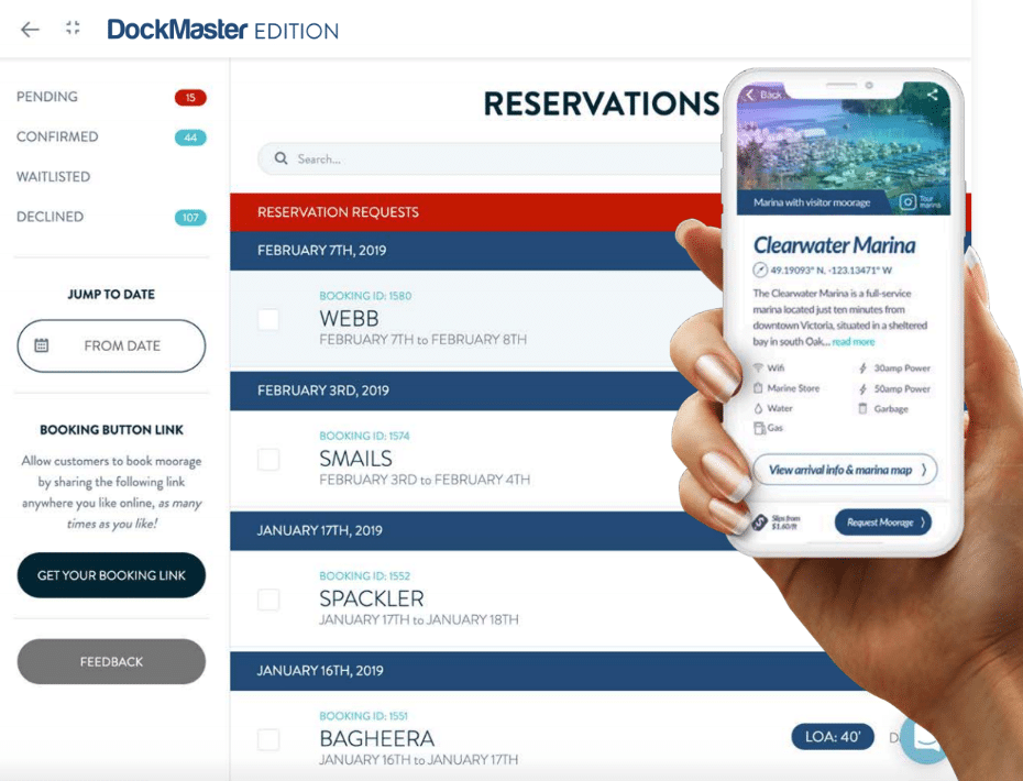 DockMaster Online Reservations Provides Marinas A Hospitality Tool